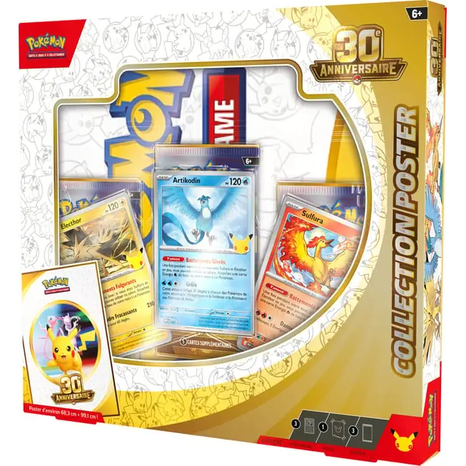 Collection Poster Pokémon 30e Anniversaire – Français