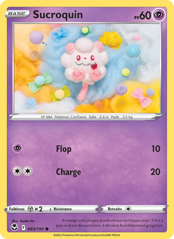 Sucroquin 83/195 — EB12 – Tempête Argentée — Carte Pokémon française