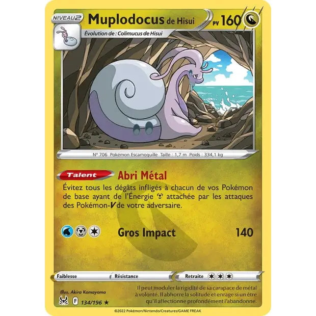 Muplodocus de Hisui - EB Origine Perdue - 134/196