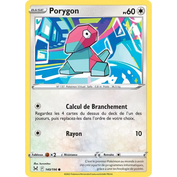 Porygon - EB Origine Perdue - 140/196