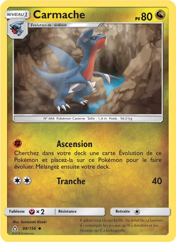 Carmache 98/156 — SL5 – Ultra-Prisme — Carte Pokémon française