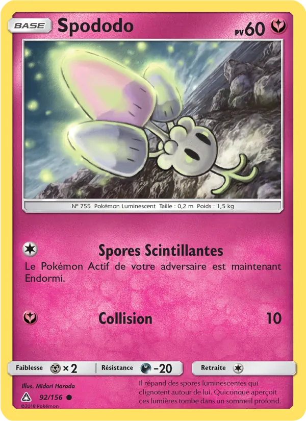 Spododo 92/156 — SL5 – Ultra-Prisme — Carte Pokémon française