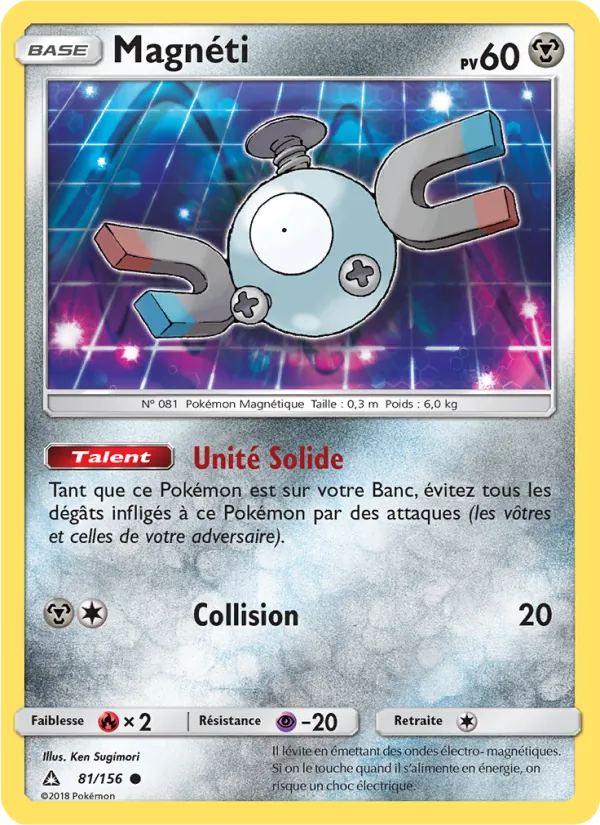 Magnéti 81/156 — SL5 – Ultra-Prisme — Carte Pokémon française