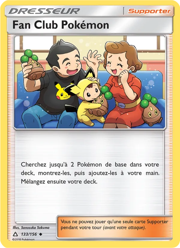 Fan Club Pokémon 133/156 — SL5 – Ultra-Prisme — Carte Pokémon française