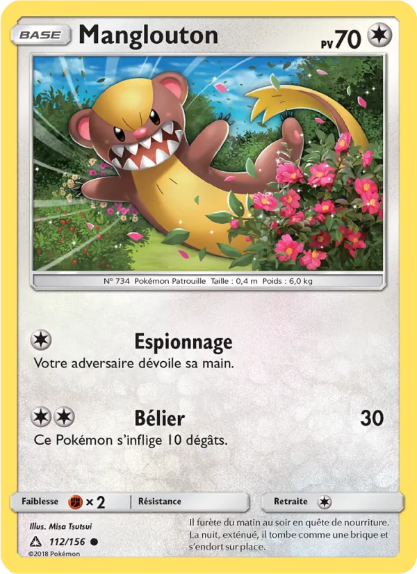 Manglouton 112/156 — SL5 – Ultra-Prisme — Carte Pokémon française