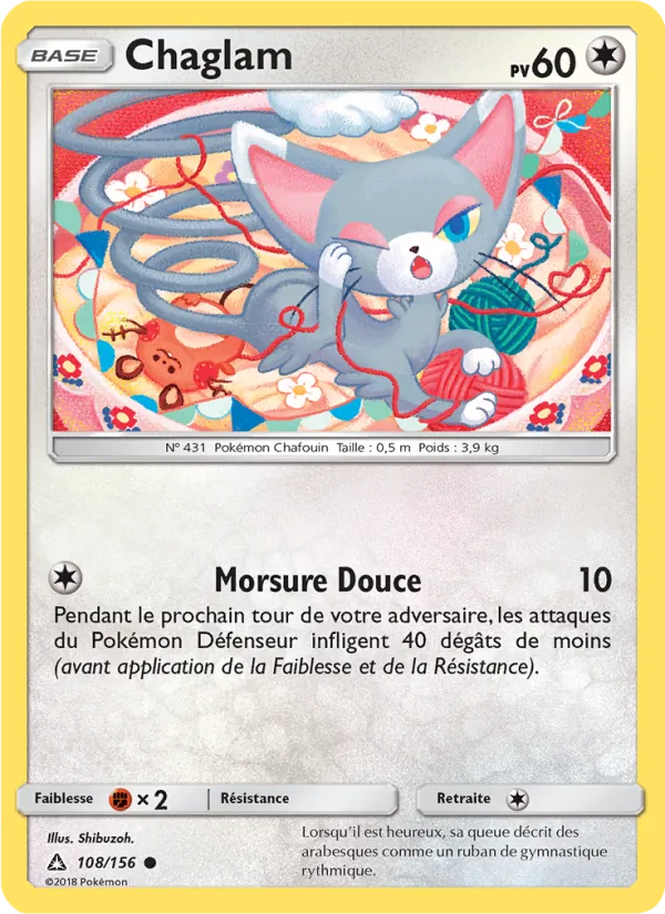 Chaglam 108/156 — SL5 – Ultra-Prisme — Carte Pokémon française
