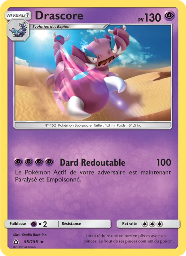Drascore 55/156 — SL5 – Ultra-Prisme — Carte Pokémon française