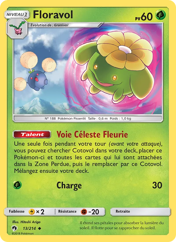 Floravol 13/214 — SL8 – Tonnerre Perdu — Carte Pokémon française