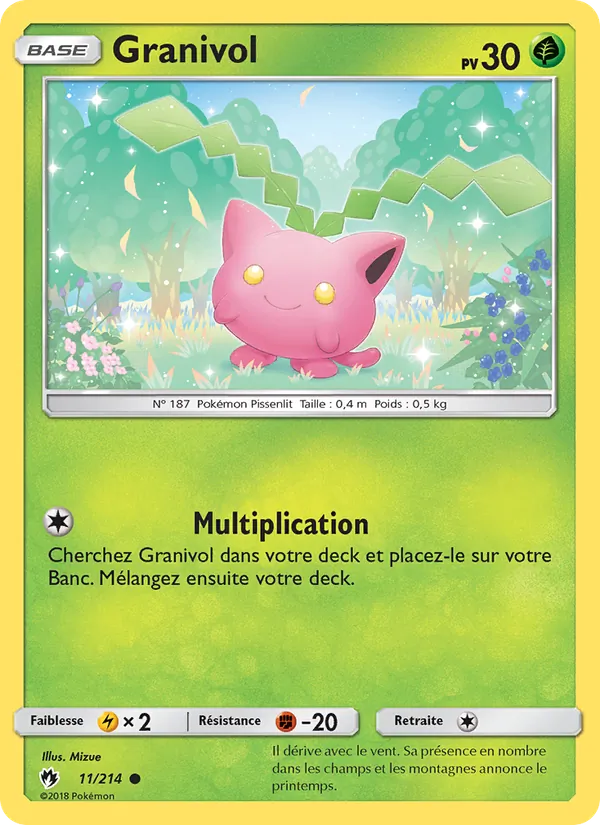 Granivol 11/214 — SL8 – Tonnerre Perdu — Carte Pokémon française