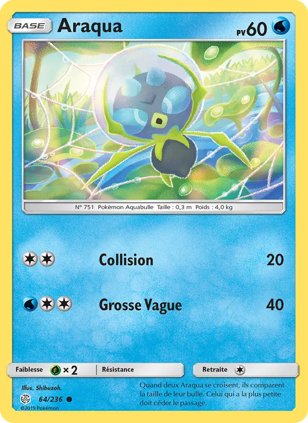 Araqua 64/236 — SL12 – Éclipse Cosmique — Carte Pokémon française