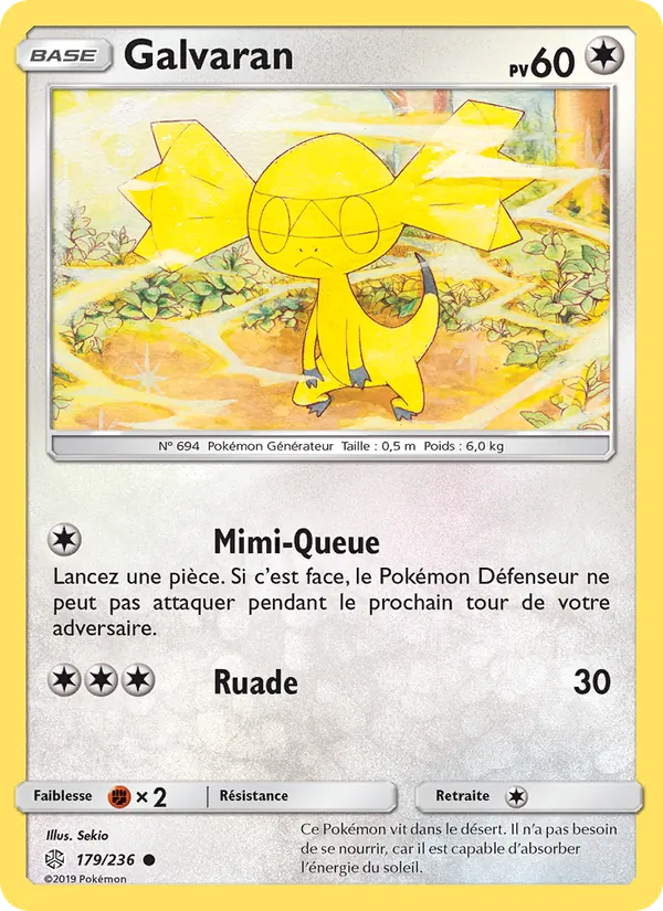 Galvaran 179/236 — SL12 – Éclipse Cosmique — Carte Pokémon française