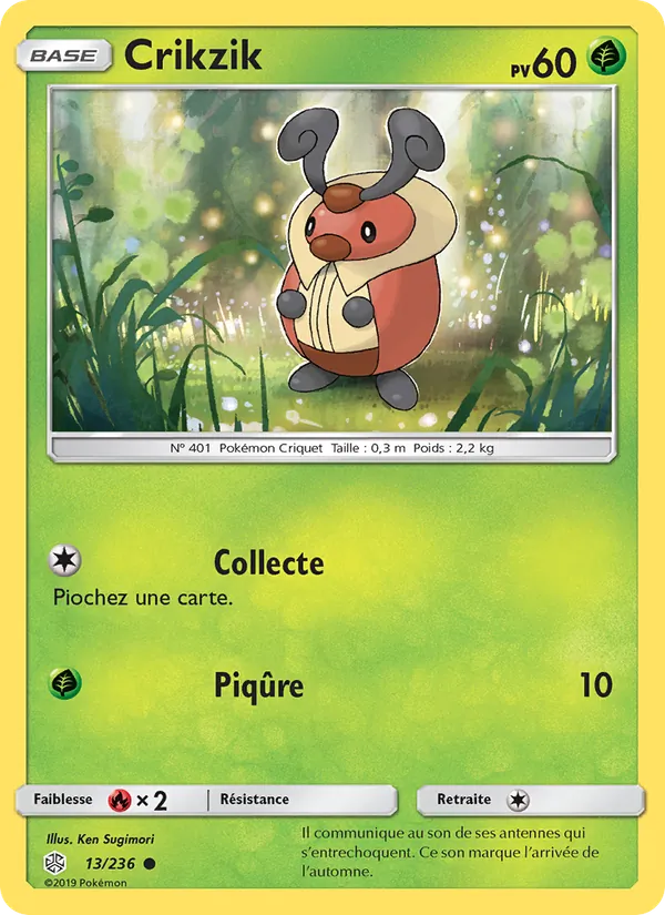 Crikzik 13/236 — SL12 – Éclipse Cosmique — Carte Pokémon française