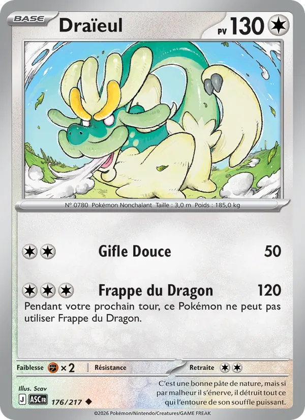 Draïeul 176/217 — ME02.5 – Héros Transcendants — Carte Pokémon française