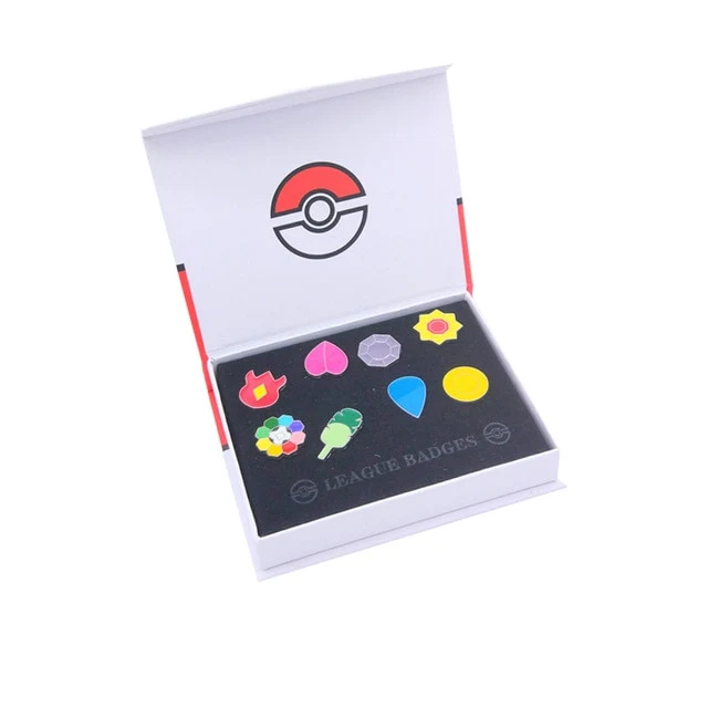 Badges Pokemon Gym Kanto, Johto, Hoenn, Sinnoh, Unova, Kalos (6 variantes)