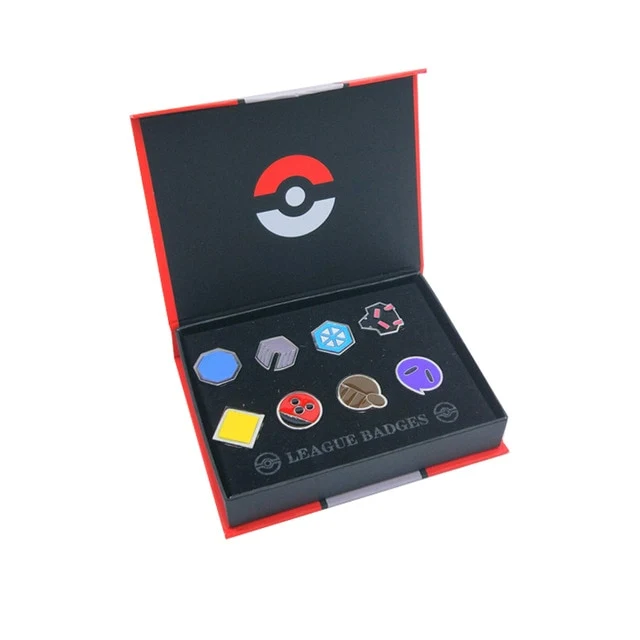 Badges Pokemon Gym Kanto, Johto, Hoenn, Sinnoh, Unova, Kalos (6 variantes)