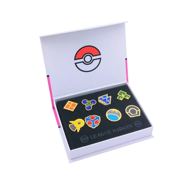 Badges Pokemon Gym Kanto, Johto, Hoenn, Sinnoh, Unova, Kalos (6 variantes)