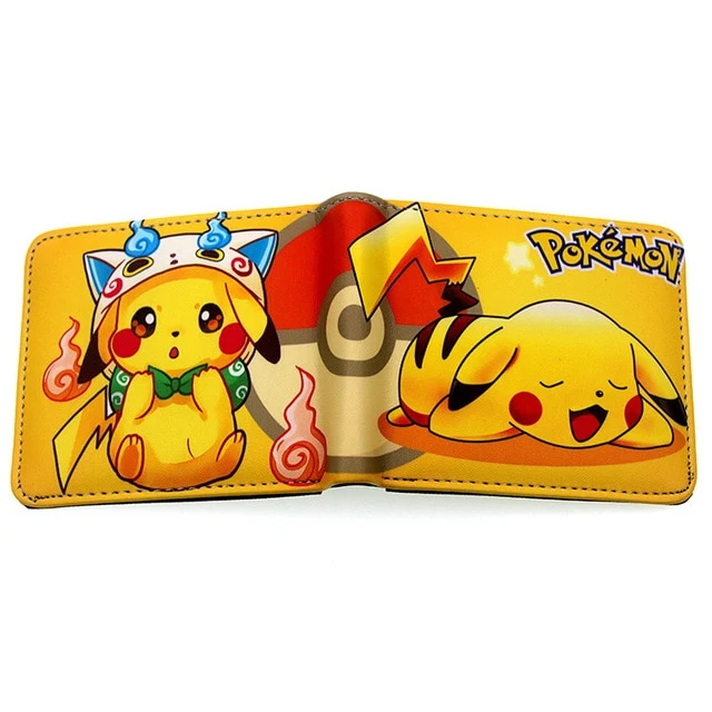 Porte-monnaie / portefeuille Pokemon (33 motifs)
