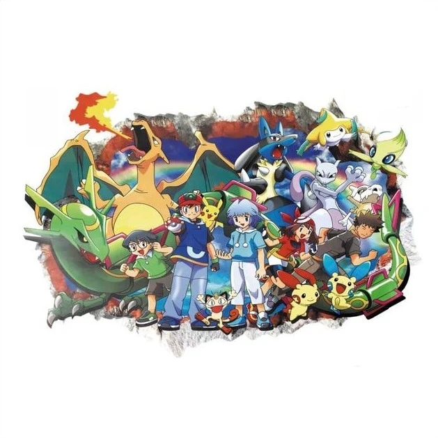 Stickers muraux Pokemon Go Kawaii Pikachu