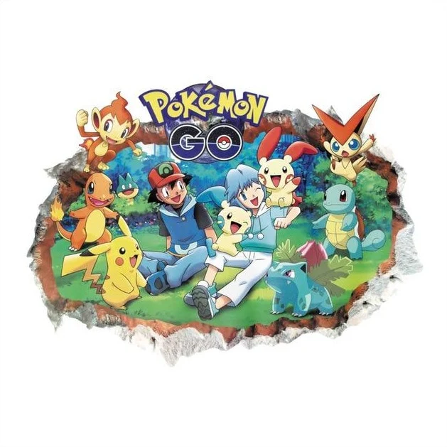 Stickers muraux Pokemon Go Kawaii Pikachu