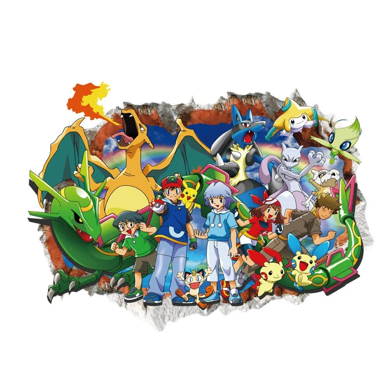 Stickers muraux Pokemon (11 modèles au choix)