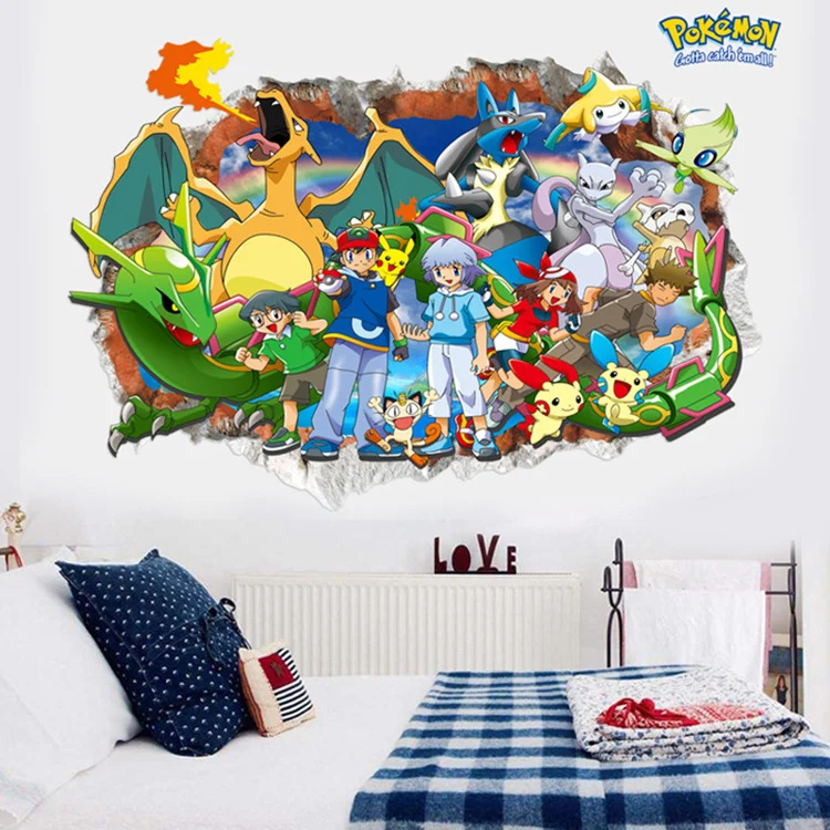 Stickers muraux Pokemon (11 modèles au choix)