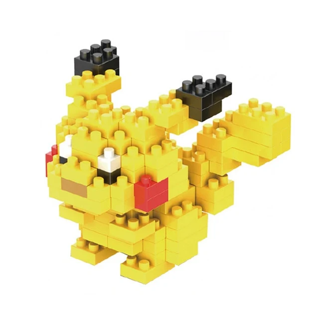 Pokemon (Pikachu, Jigglypuff etc.) Baustein Figuren (34 motif)