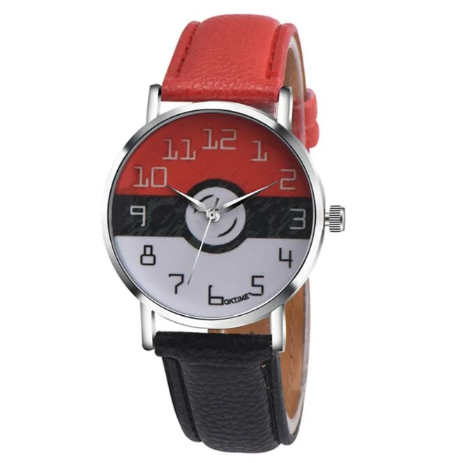 Montre-bracelet Pokemon pour femme au design Pokeball