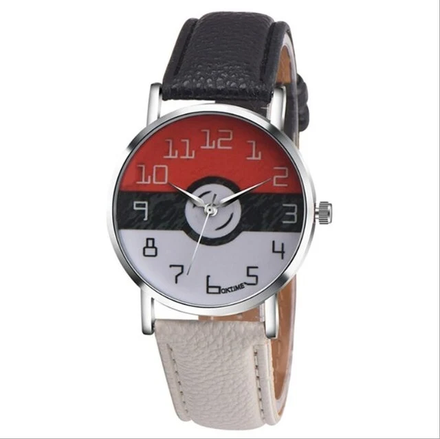 Montre-bracelet Pokemon pour femme au design Pokeball