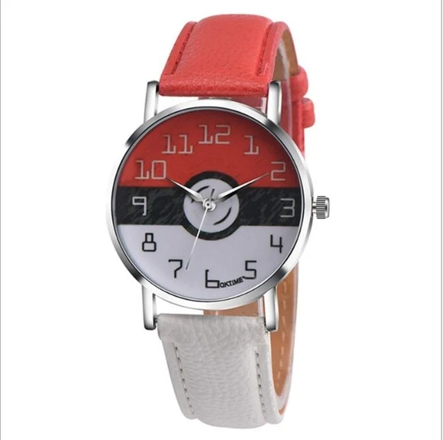 Montre-bracelet Pokemon pour femme au design Pokeball