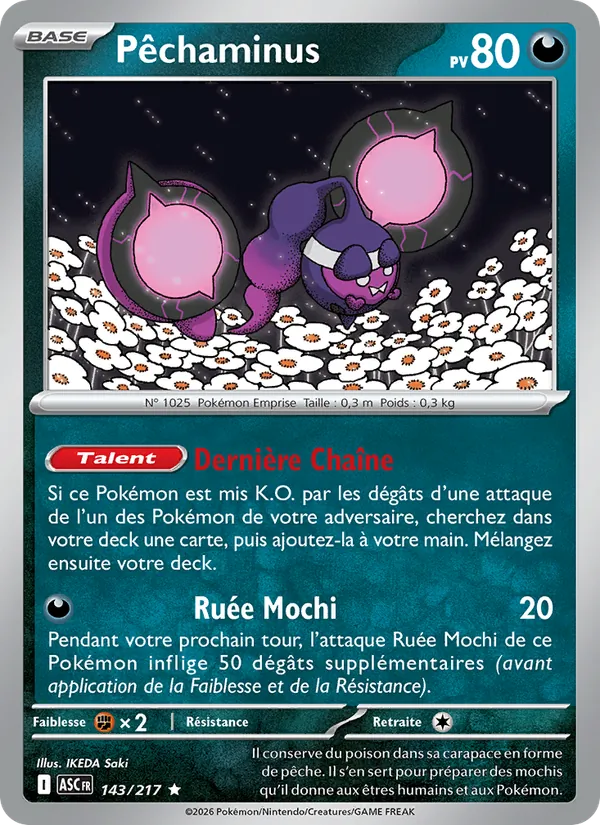 Pêchaminus 143/217 — ME02.5 – Héros Transcendants — Carte Pokémon française