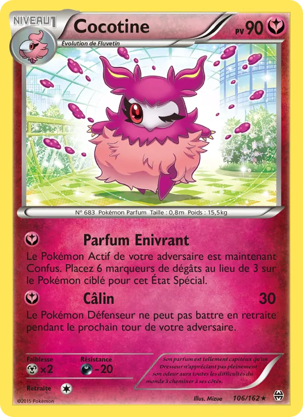 Cocotine 106/162 — XY8 – Impulsion Turbo — Carte Pokémon française