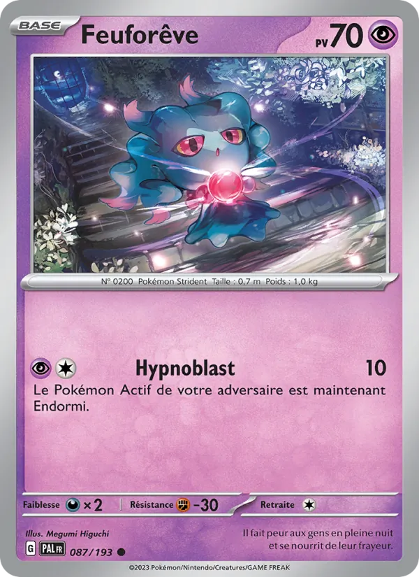Feuforêve 87/193 — EV02 – Évolutions à Paldea — Carte Pokémon française