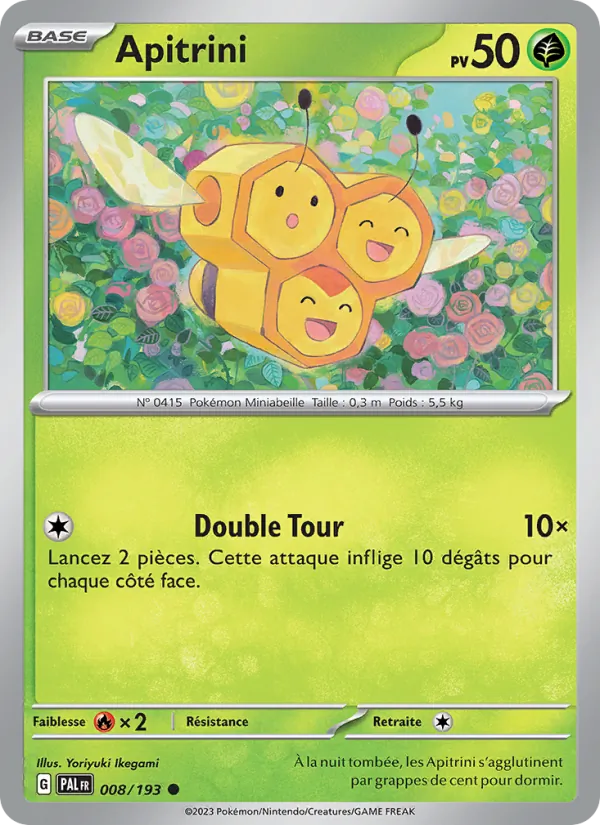 Apitrini 8/193 — EV02 – Évolutions à Paldea — Carte Pokémon française