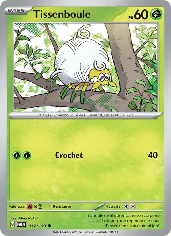 Tissenboule 17/193 — EV02 – Évolutions à Paldea — Carte Pokémon française