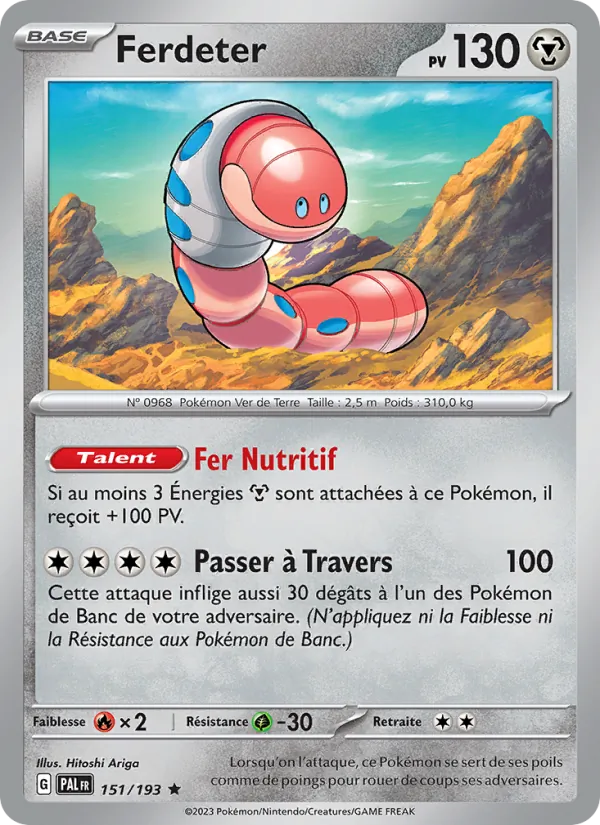 Ferdeter 151/193 — EV02 – Évolutions à Paldea — Carte Pokémon française