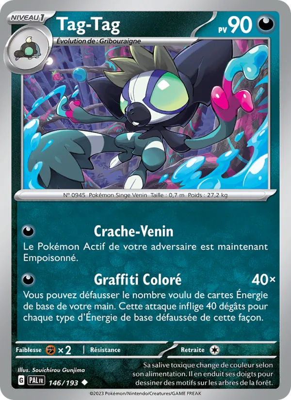 Tag-Tag 146/193 — EV02 – Évolutions à Paldea — Carte Pokémon française