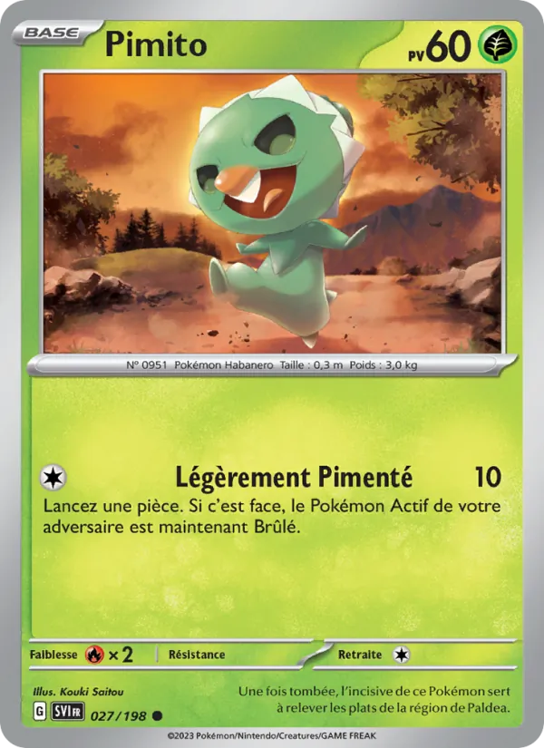 Pimito 27/198 — EV01 – Écarlate et Violet — Carte Pokémon française