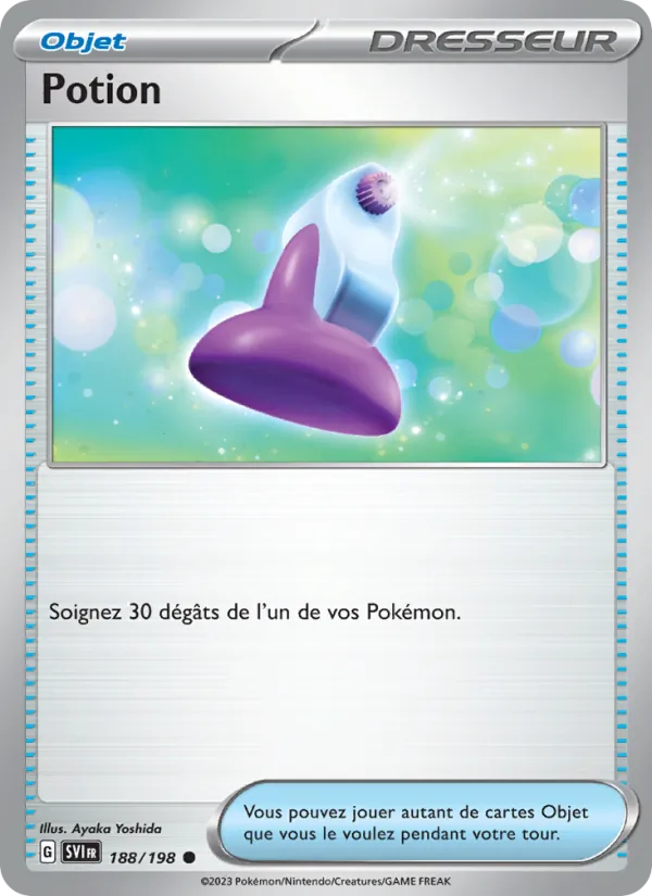 Potion 188/198 — EV01 – Écarlate et Violet — Carte Pokémon française