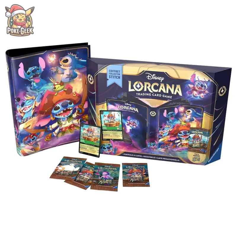 Disney Lorcana JCC : La Mer Azurite - Coffret Collector Stitch - FR