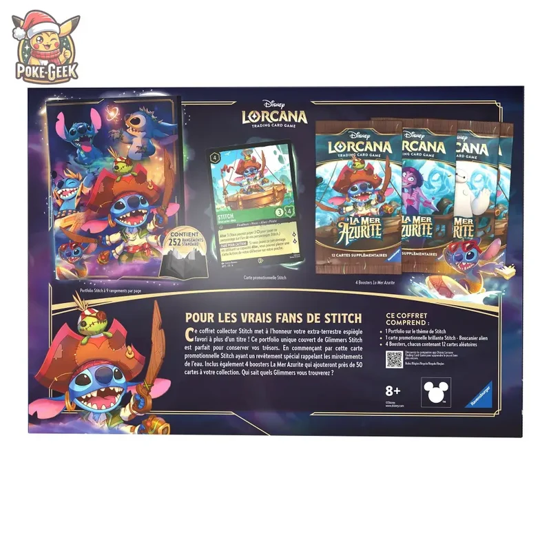 Disney Lorcana JCC : La Mer Azurite - Coffret Collector Stitch - FR