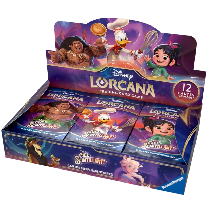 DISPLAY DE 24 BOOSTERS DISNEY LORCANA – CIEL SCINTILLANT - FR