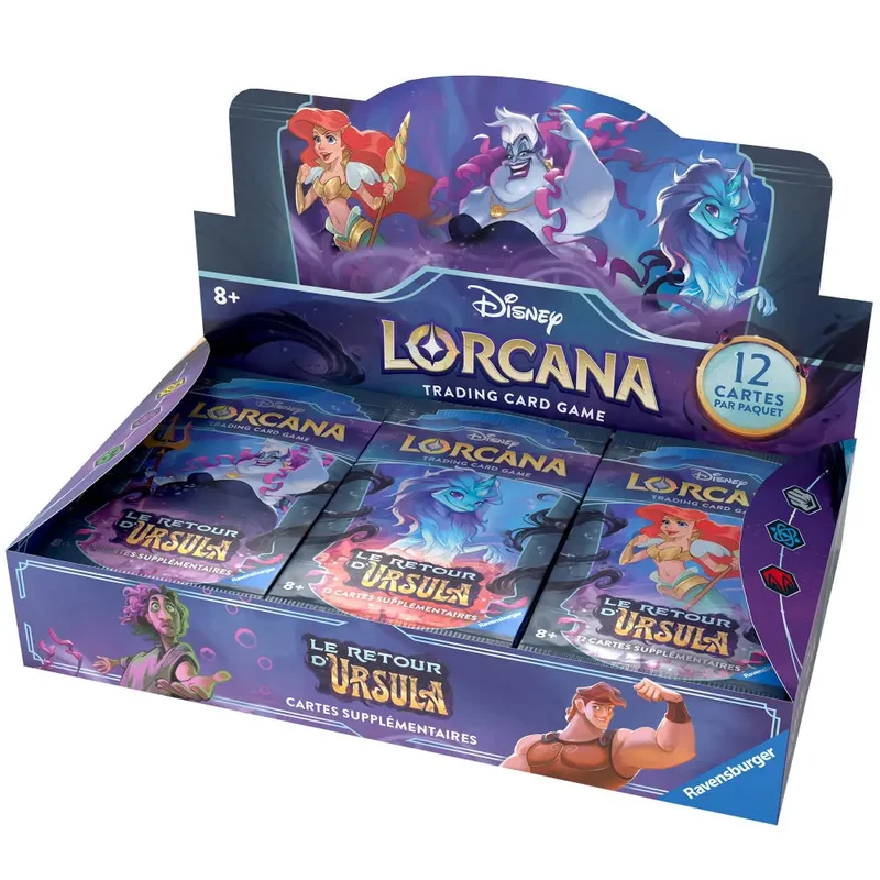 Display Disney Lorcana – Le Retour d'Ursula – 24 Boosters – Français