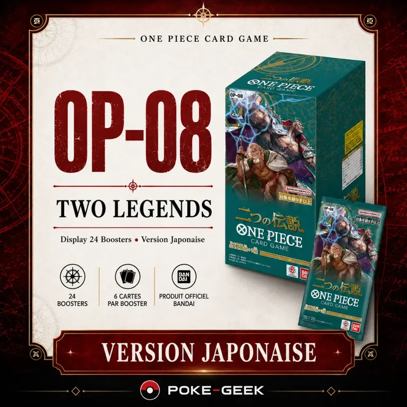 Display One Piece OP-08 Two Legends – 24 Boosters – Japonais