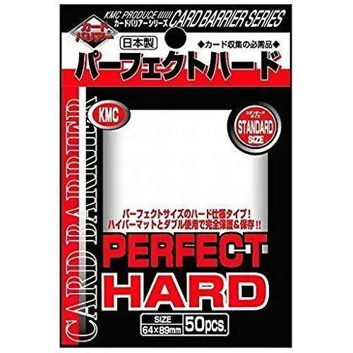 KMC - Protèges Cartes Standard - Perfect Hard (50 Sleeves) - Pro-Fit