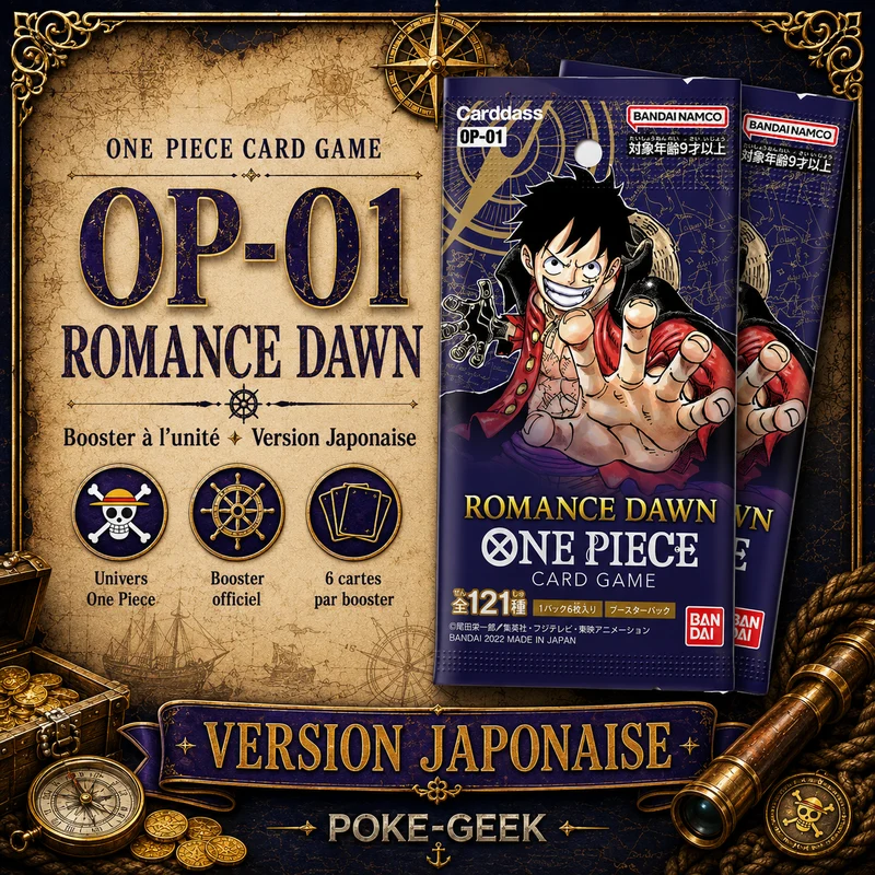 Booster One Piece Romance Dawn – Pack Japonais (OP-01)