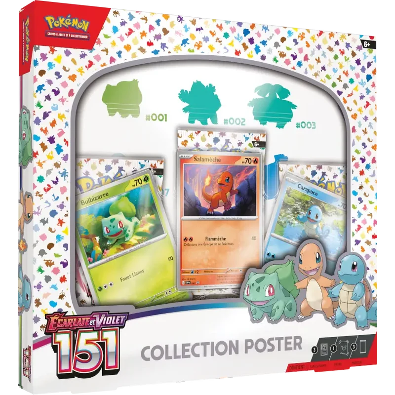 Pokémon - Coffret Poster Collector Starter 151 EV03.5 FR