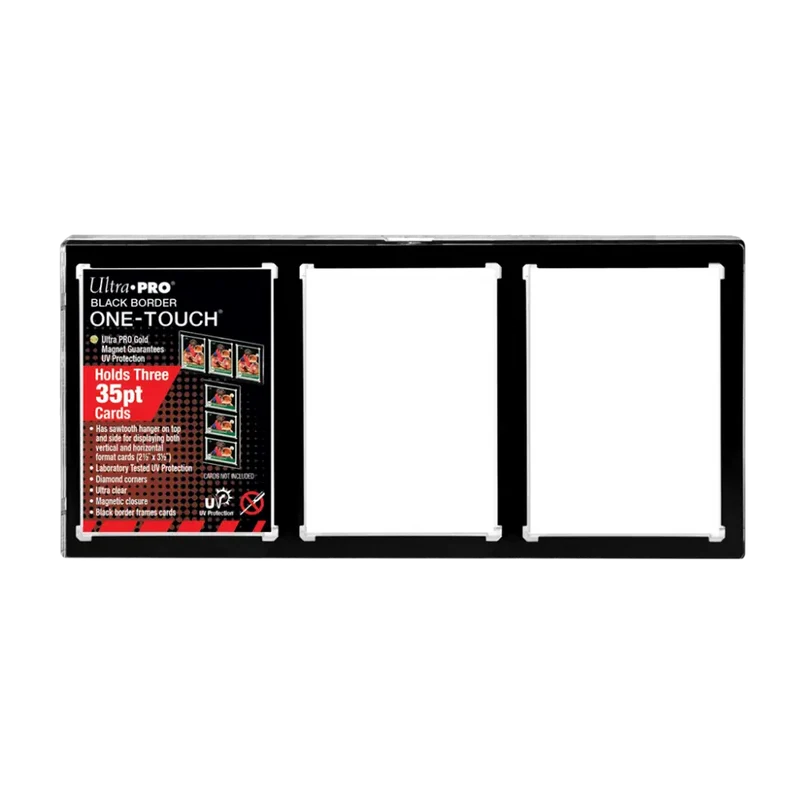 Cadre d'Exposition Ultra Pro Black Border One-Touch – 3 cartes TCG
