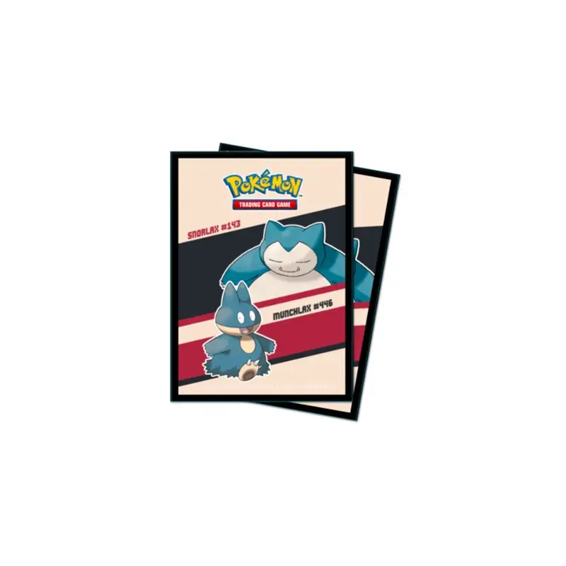 65 Protèges Cartes Pokemon - Ronflex & Goinfrex