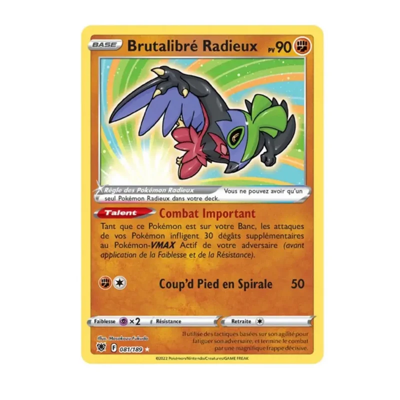 Ultra - Pokemon - Astres Radieux - Brutalibré Radieux 81/189