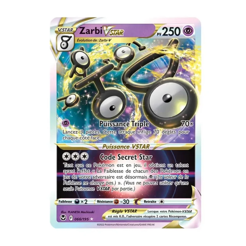 Ultra - Pokemon - Tempête Argentée - Zarbi VSTAR 66/195